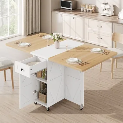 JOCOEVOL Space Saving Folding Dining Table for 2-4