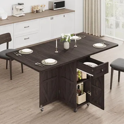 JOCOEVOL Space Saving Folding Dining Table for 2-4