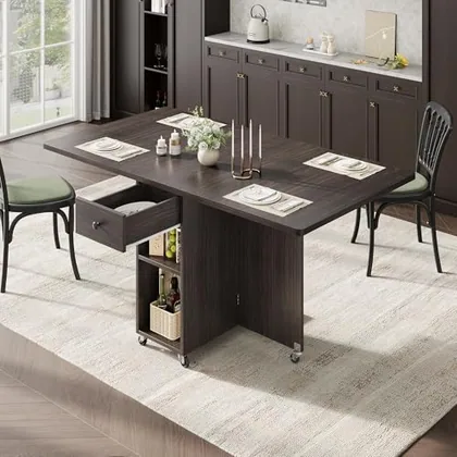 JOCOEVOL Space Saving Folding Dining Table for 4