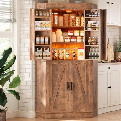 JOCOEVOL Corner Cabinet