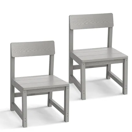 JOCOEVOL Patio Dining Chair Set of 2 Outdoor HIPS Patio Chair All Weather