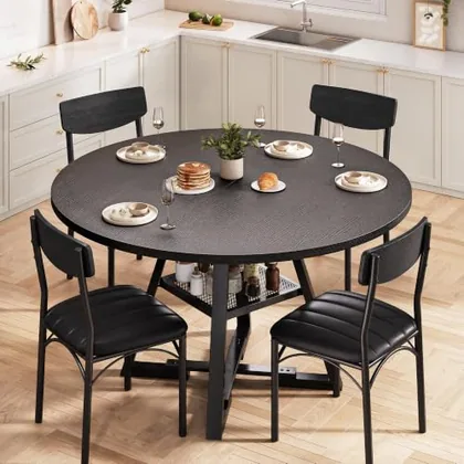 JOCOEVOL Dining Table Set for 4