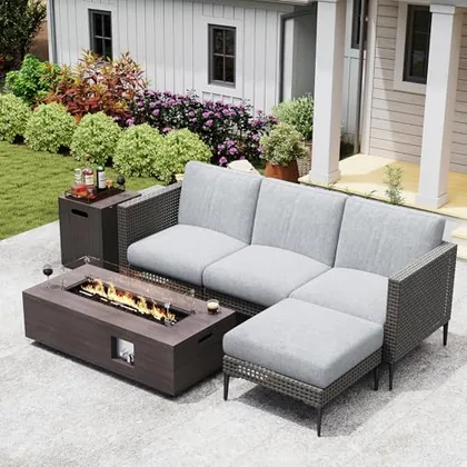 JOCOEVOL 5-Piece Outdoor Patio Sofa Set